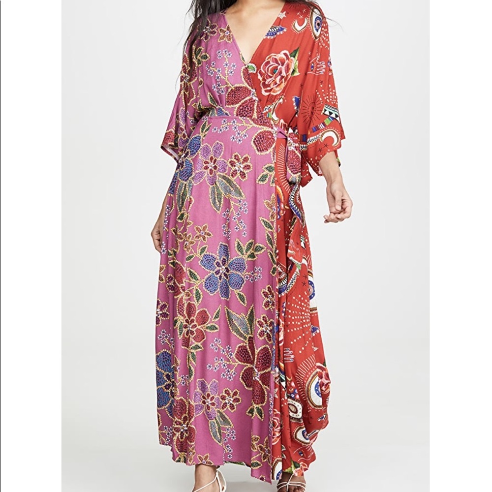 Farm Rio Floral Wrap Dress